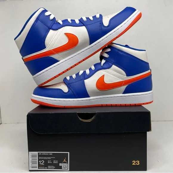 Nike Air Jordan 1 Retro Mid “Knicks” 2023 - Picture 3 of 4